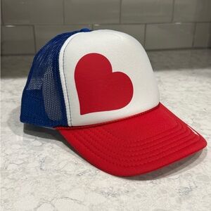 NeighborhoodLaguna.com Heart Trucker Hat - Red, White, and Blue